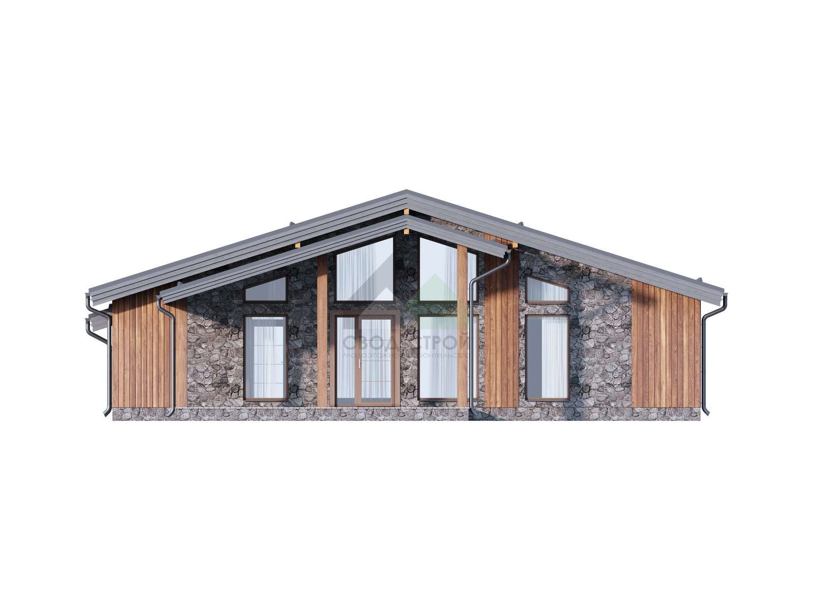 Дом из газобетонных блоков С-146 ГБ «Апрель»