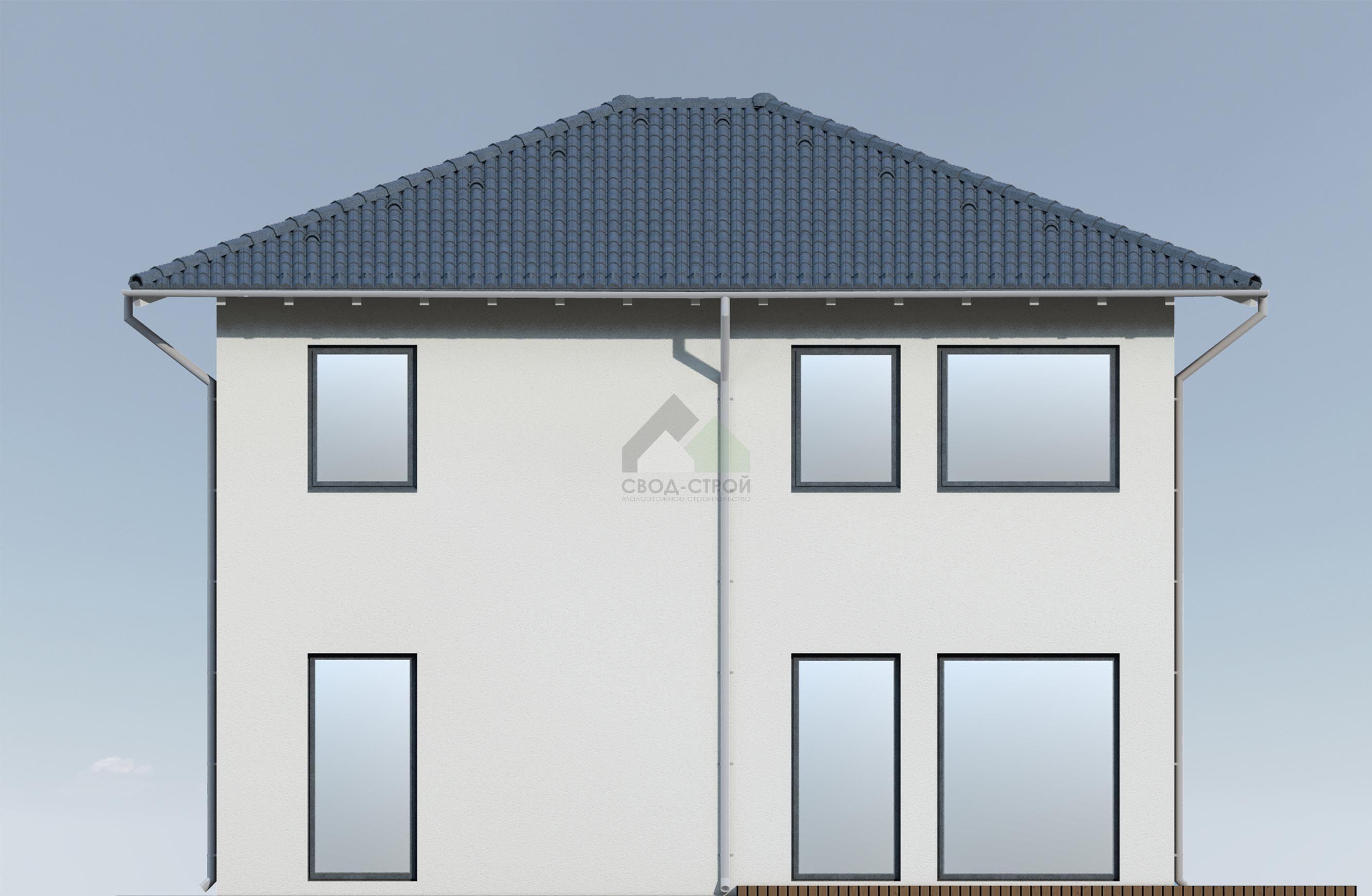 Дом из газобетонных блоков С-218 ГБ «Отдых»