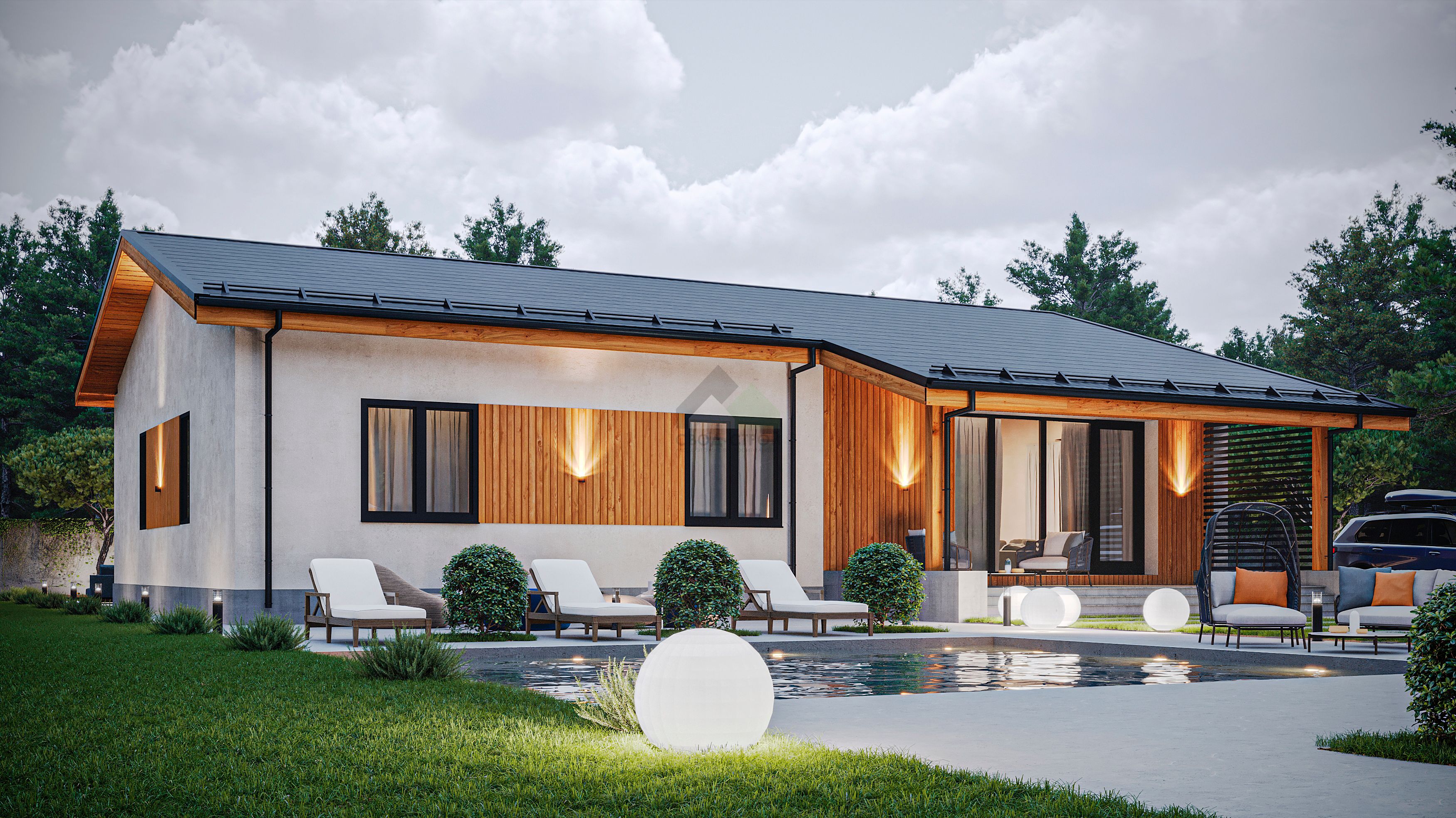 Каркасный дом С-158 КР «Вдохновение»