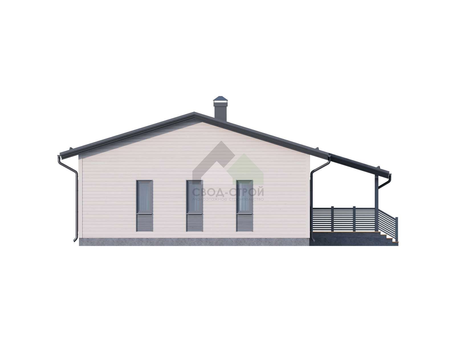 Дом из газобетонных блоков С-150 ГБ «Альта»