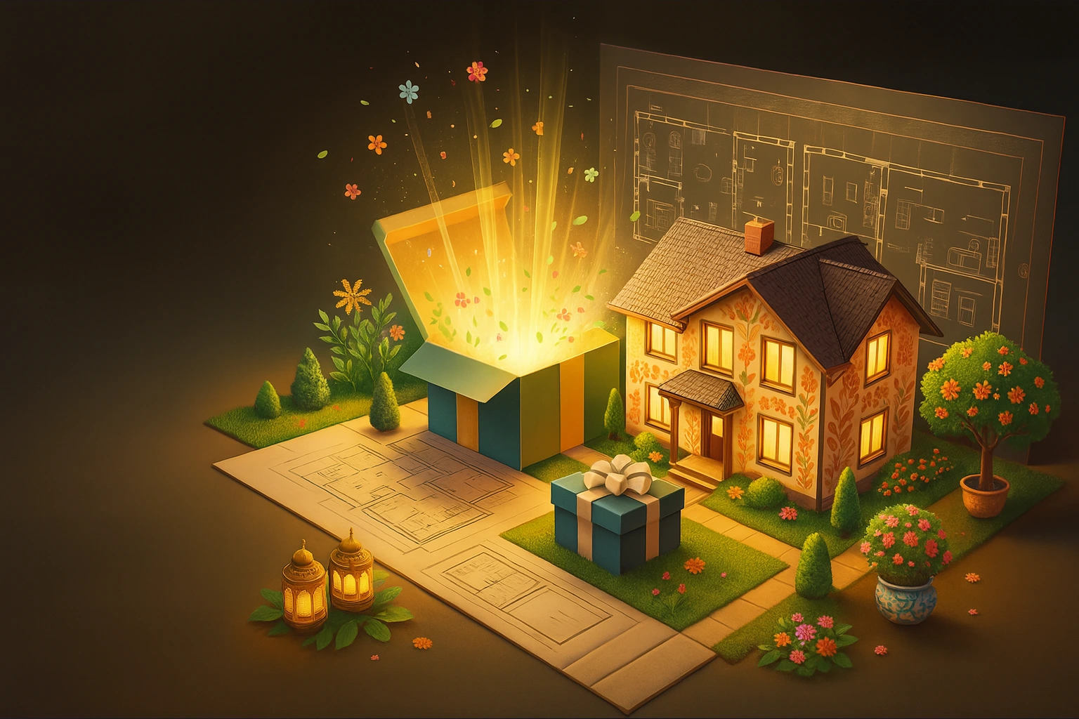 Эскиз дома на первой встрече!