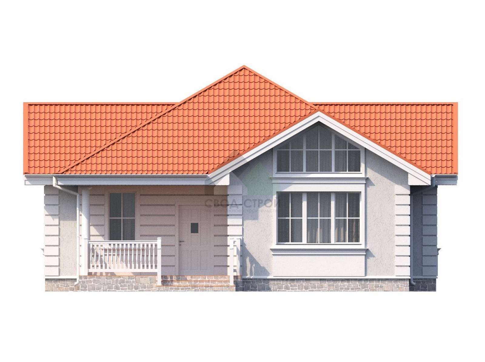 Дом из газобетонных блоков С-141 ГБ «Бельгия»