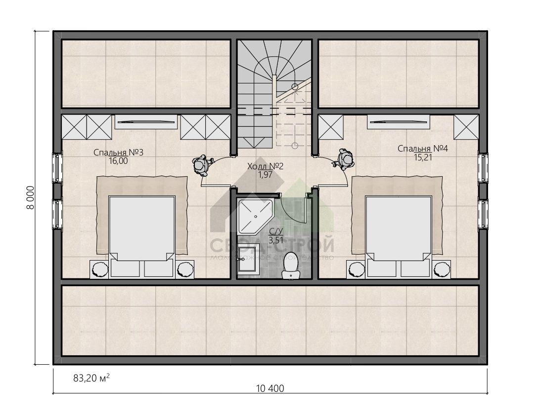 Дом по канадской технологии С-184 КР «Графит»