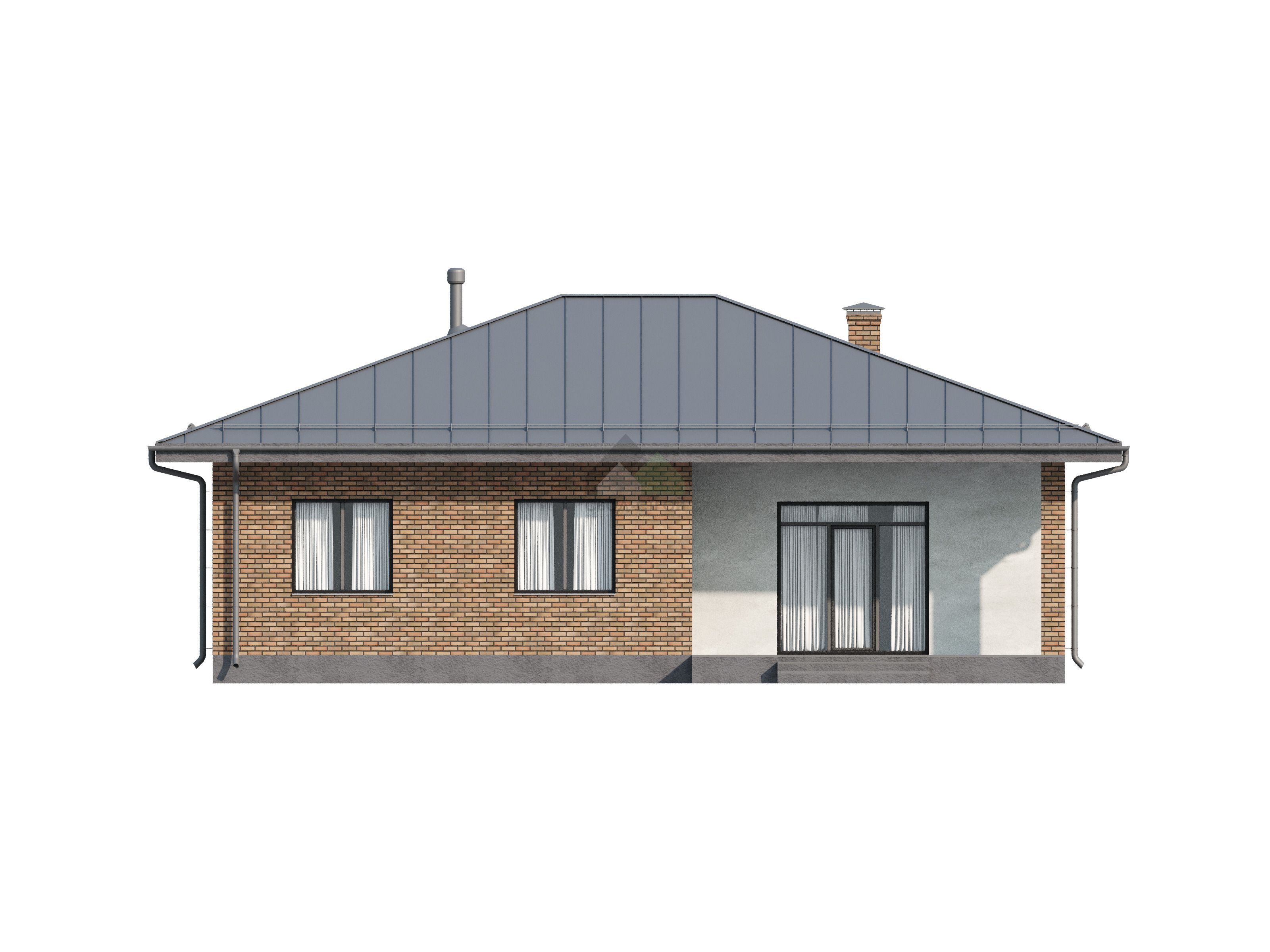 Дом из газобетонных блоков С-148 ГБ «Фроджи»