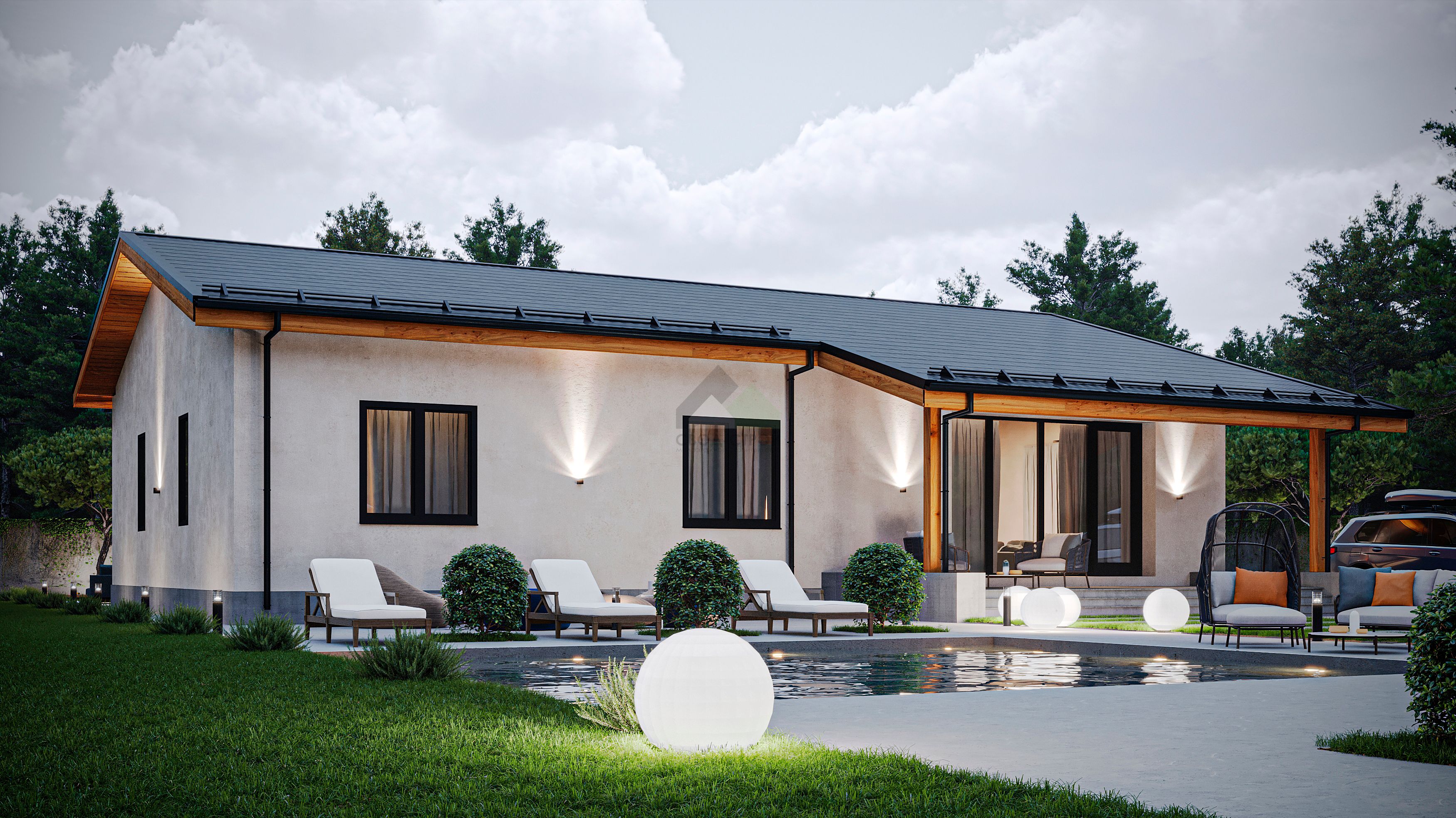 Каркасный дом С-158 КР «Вдохновение»