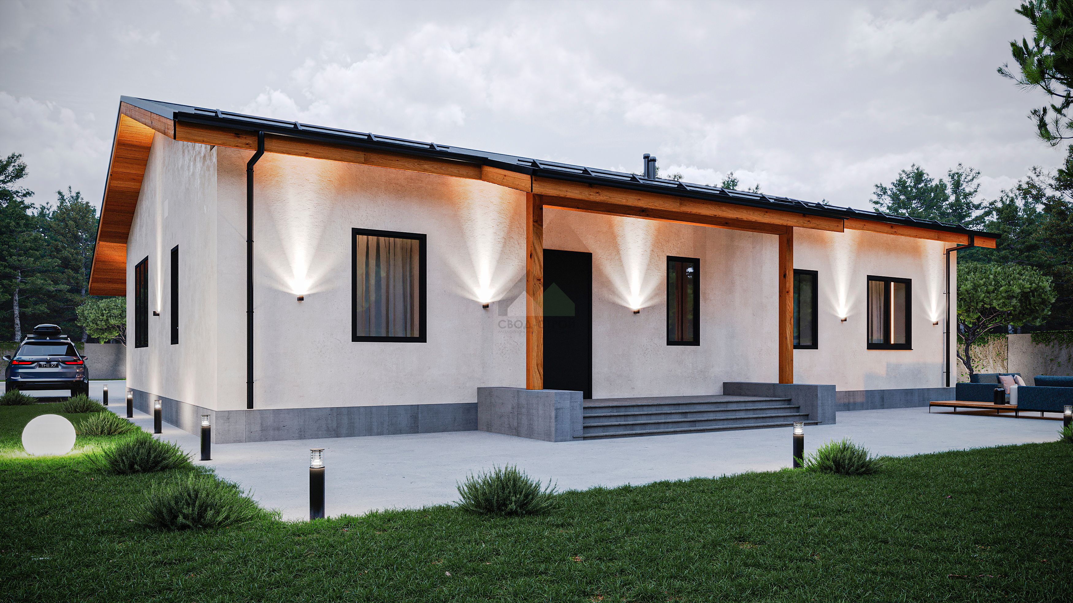 Каркасный дом С-158 КР «Вдохновение»