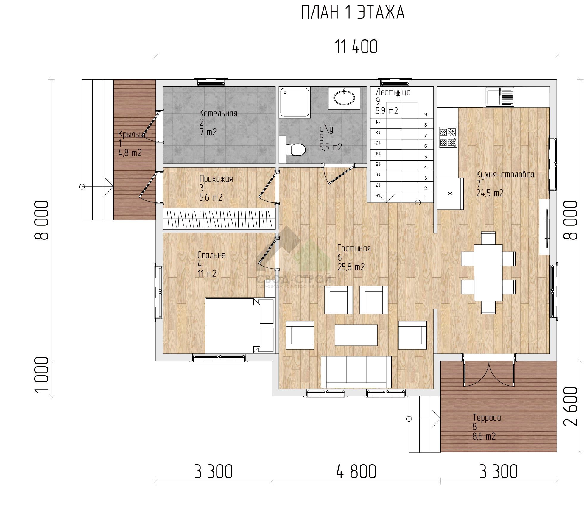 Дом по канадской технологии С-206 КР «Киприда»