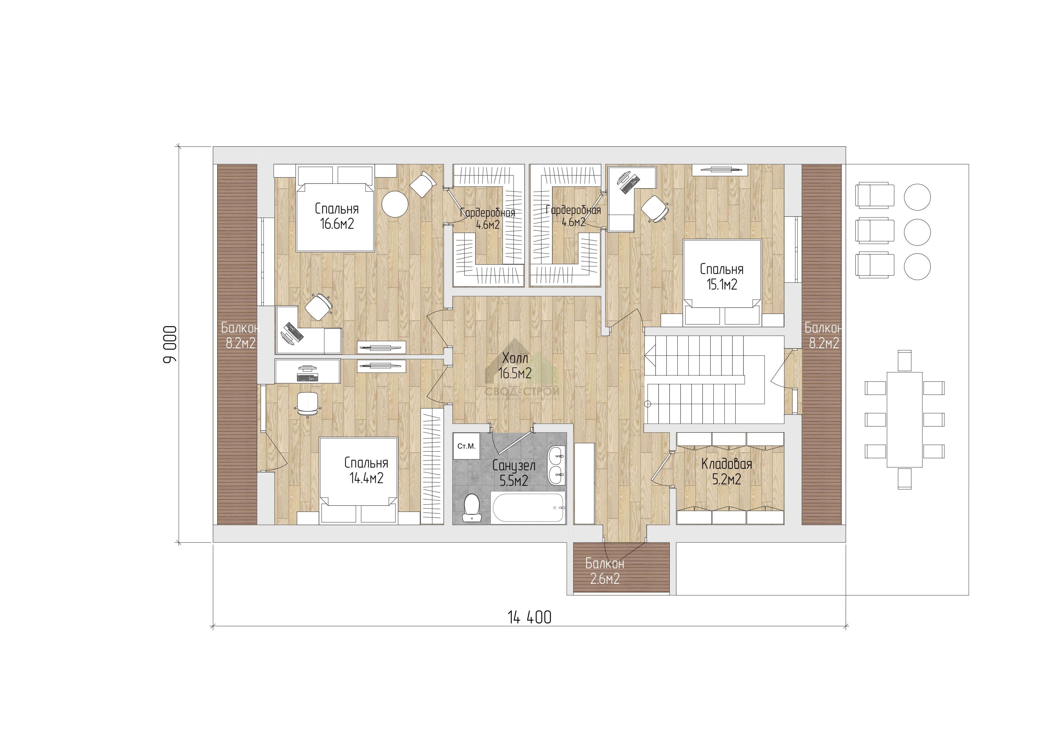 Дом с гаражом С-298 ГБ «Созвездие»