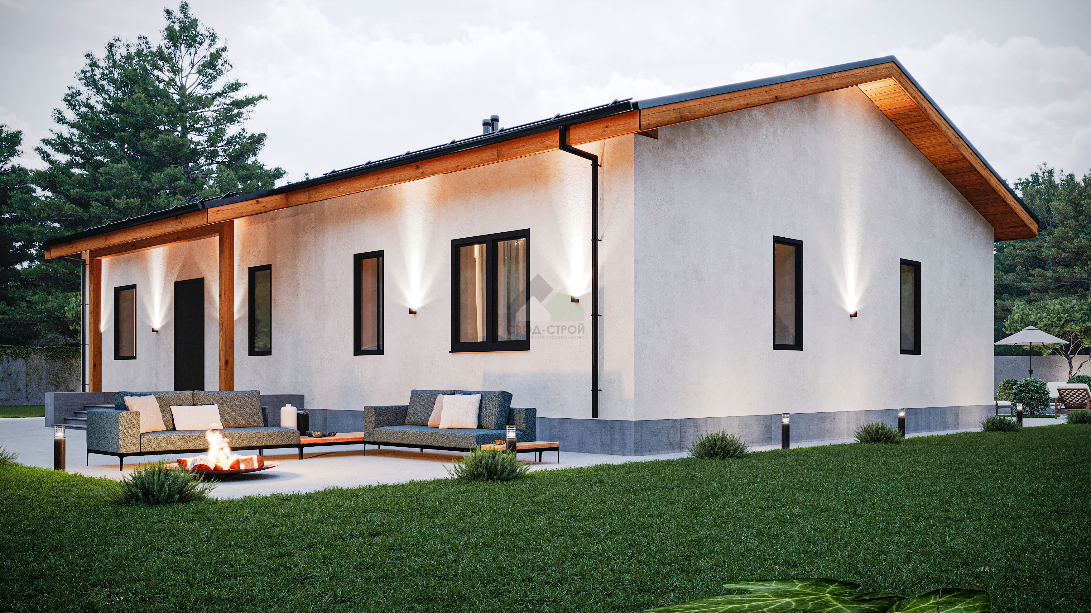 Каркасный дом С-158 КР «Вдохновение»