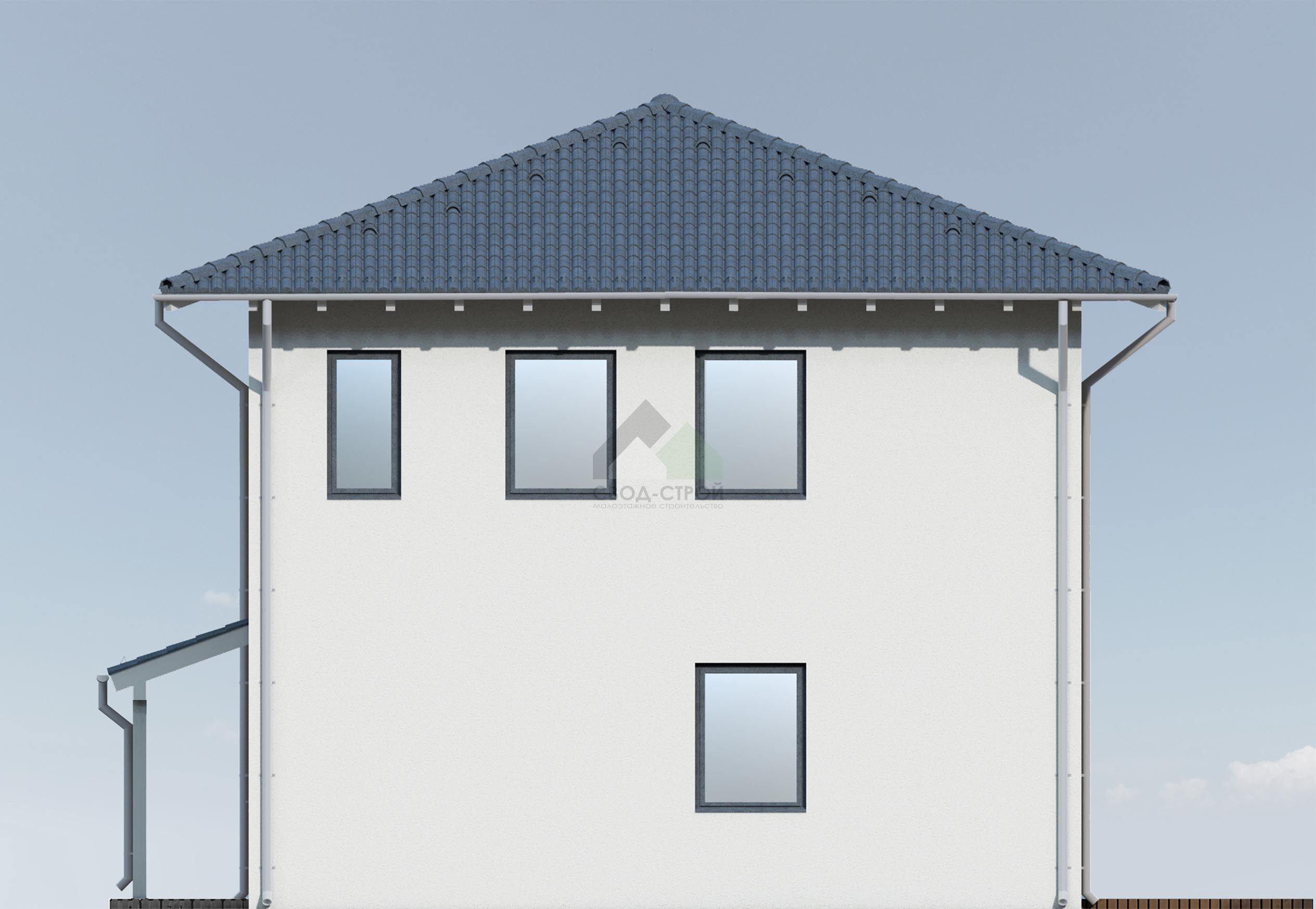 Дом из газобетонных блоков С-218 ГБ «Отдых»