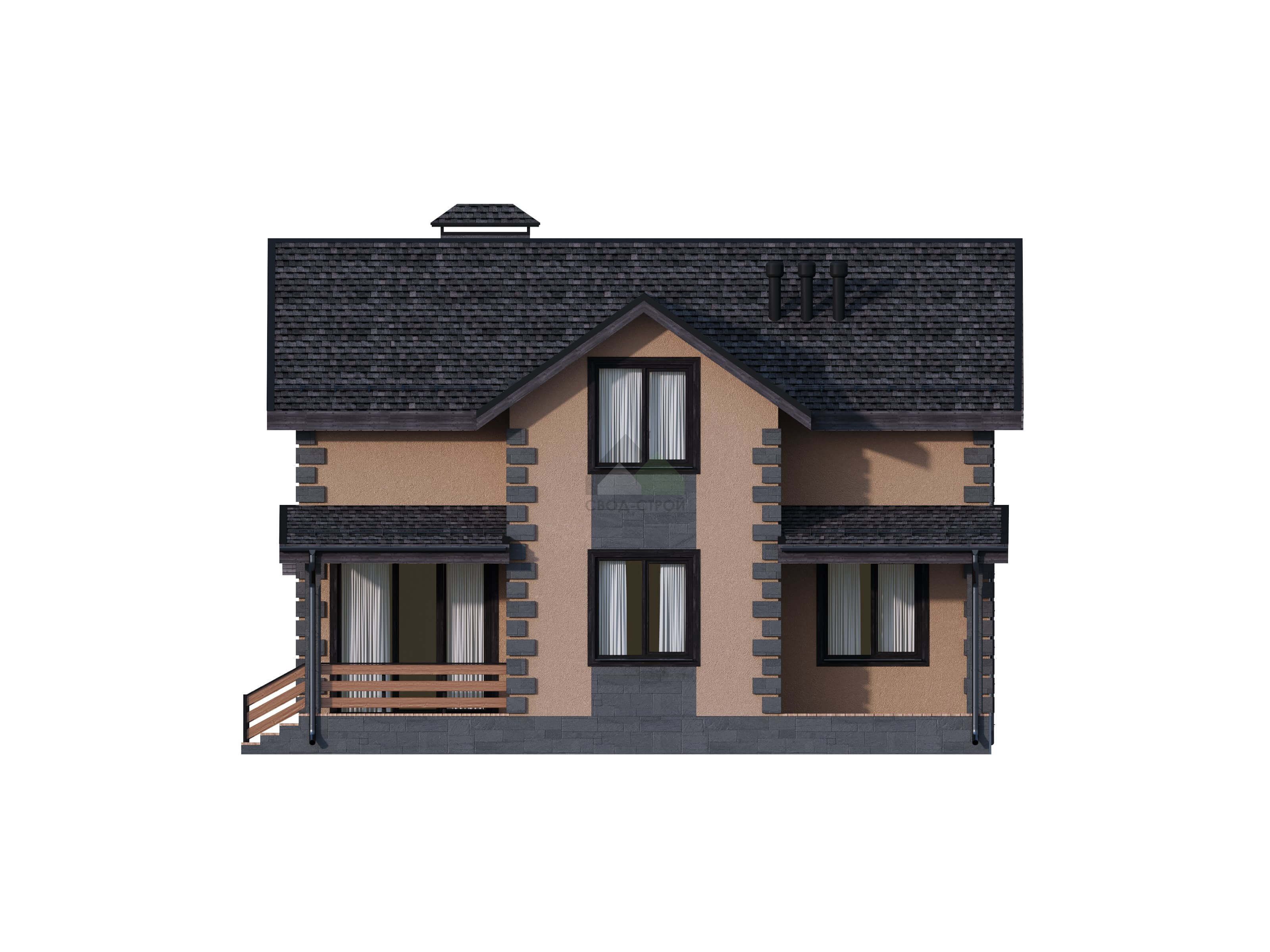 Дом из газобетонных блоков С-185 ГБ «Сиеста»