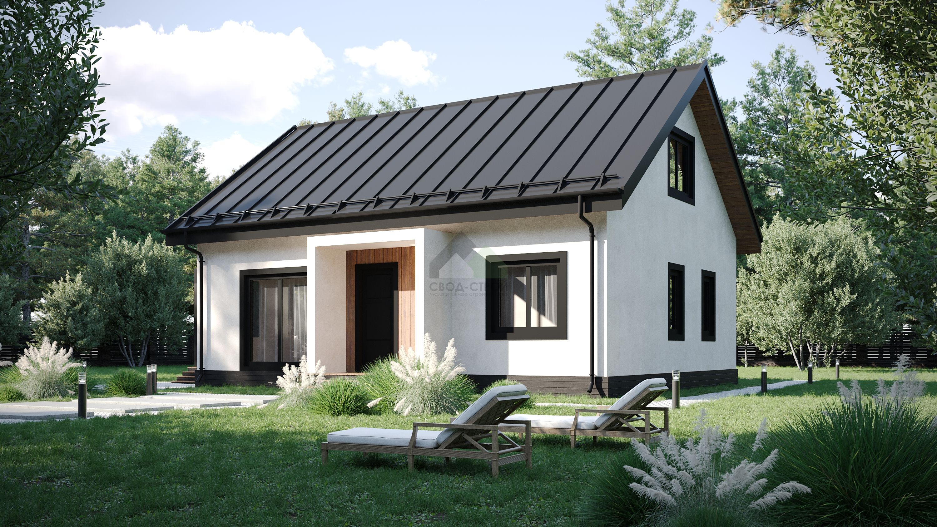 Дом по канадской технологии С-184 КР «Графит»