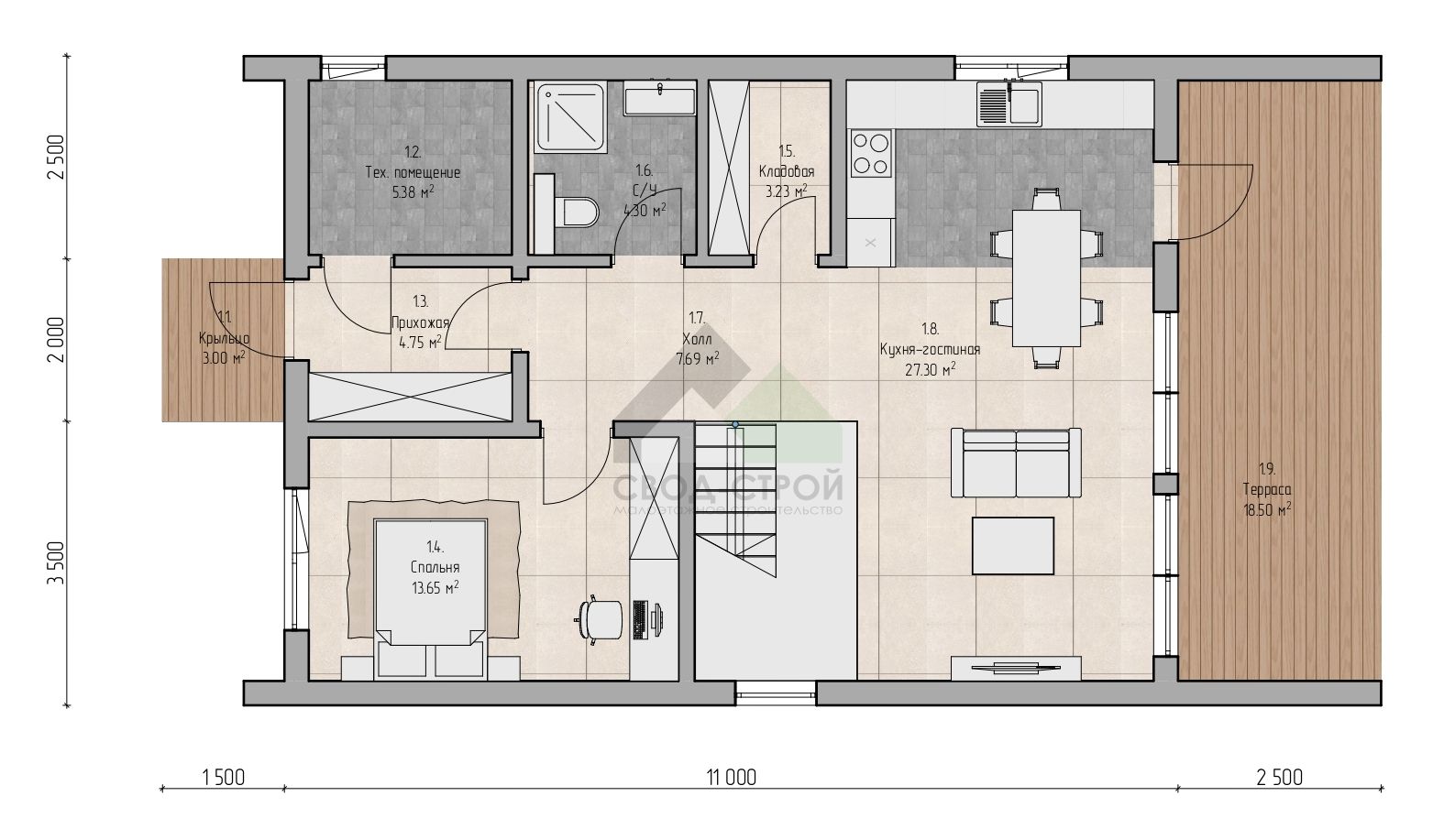 Дом по канадской технологии С-196 КР «Фрэйм»