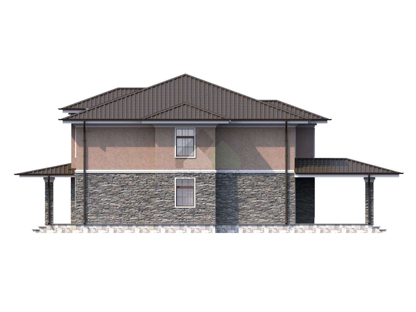 Газобетонный дом с балконом С-327 ГБ «Юпитер»