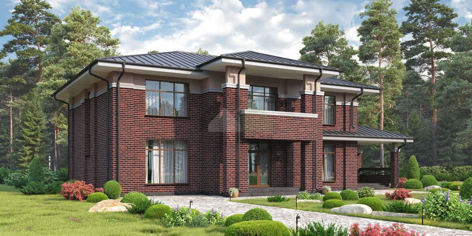 Дом из пеноблоков С-418 ГБ «Успех»