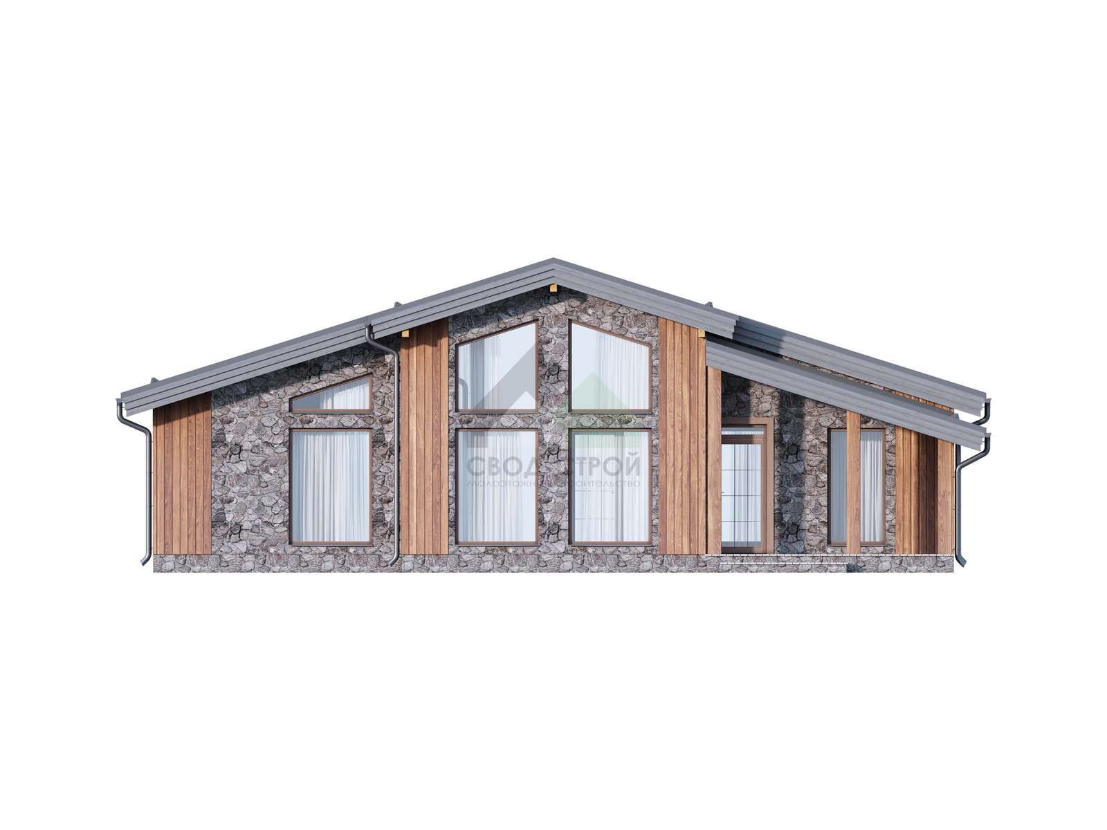 Дом из газобетонных блоков С-146 ГБ «Апрель»