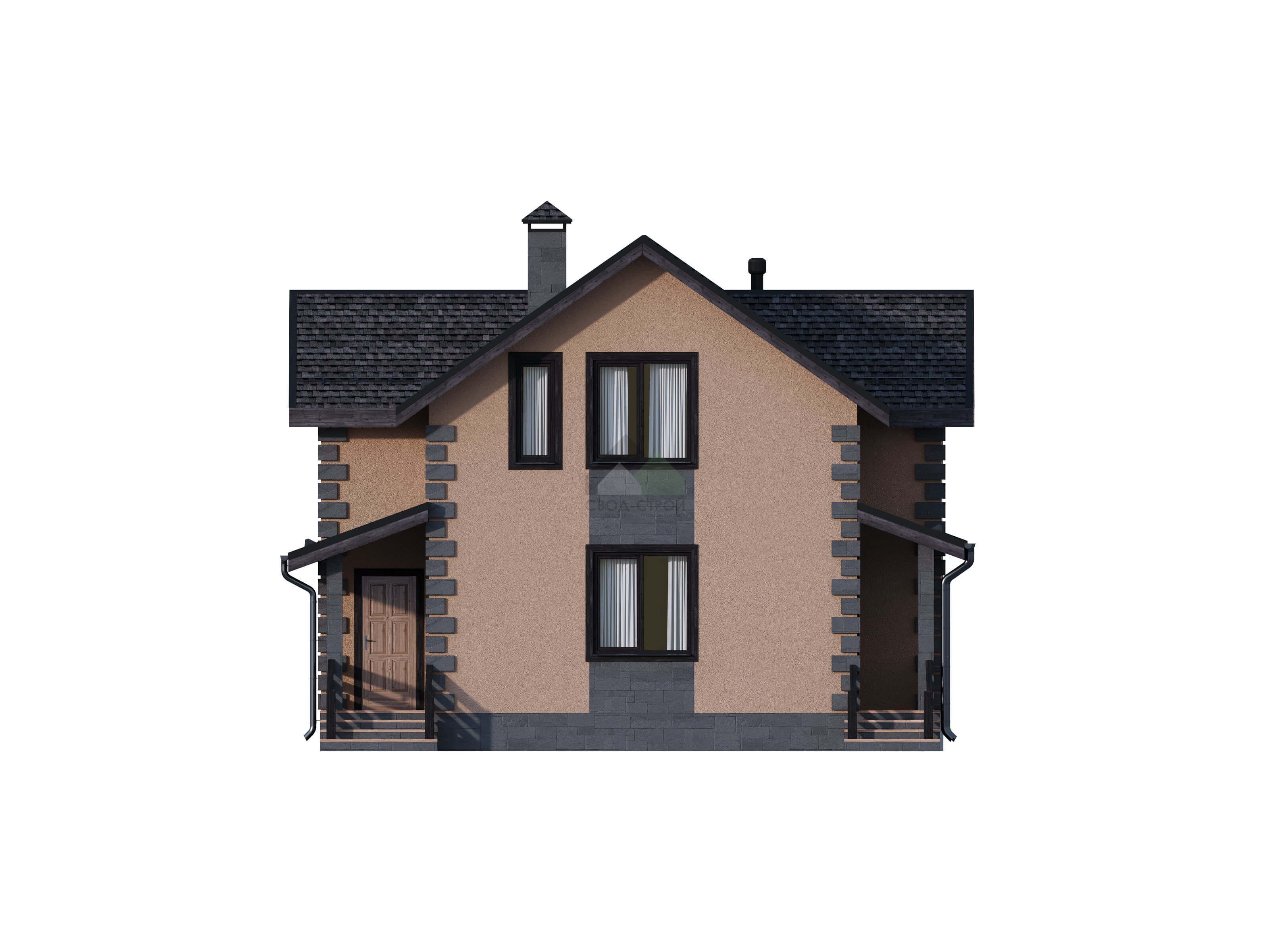 Дом из газобетонных блоков С-185 ГБ «Сиеста»