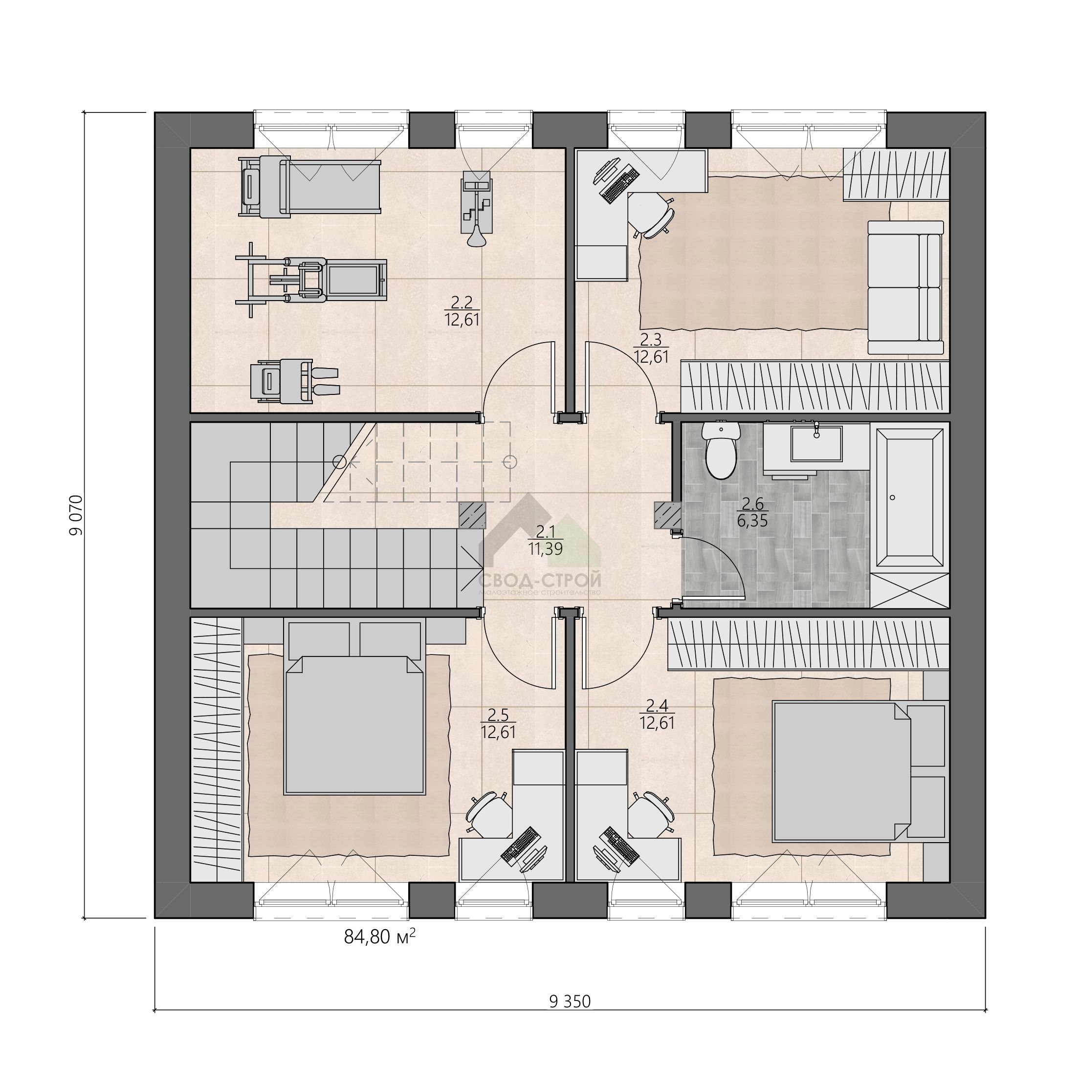 Дом по канадской технологии С-189 КР «Жанна»