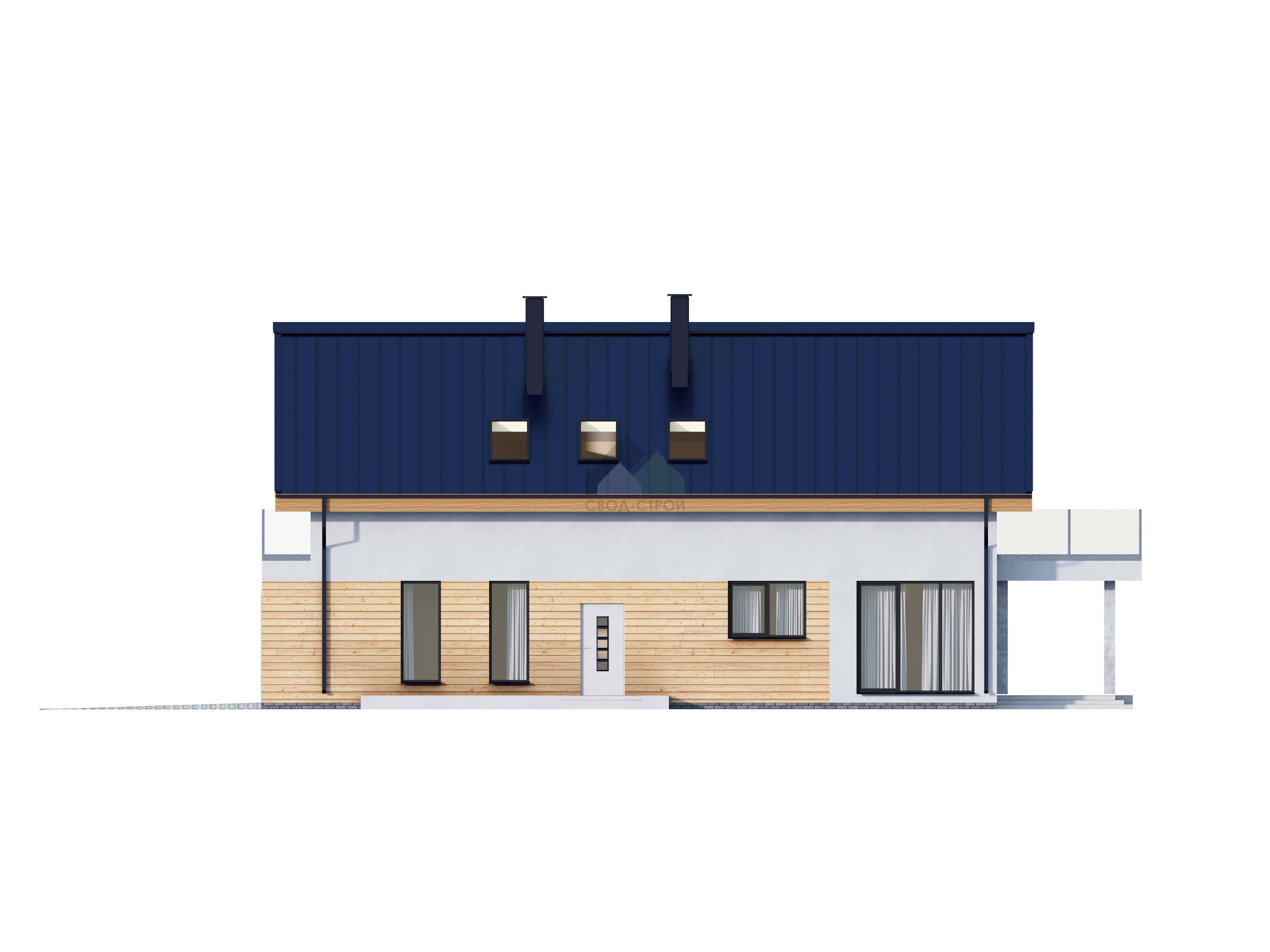 Дом с гаражом С-340 ГБ «Нео»