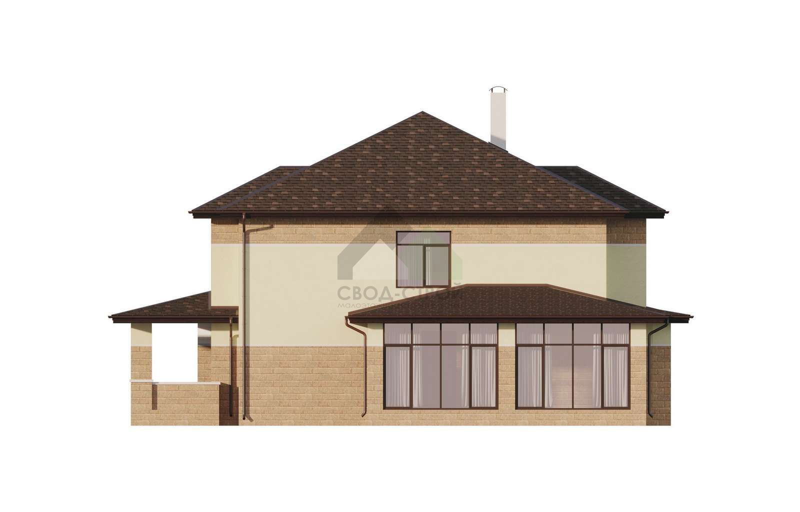 Дом с гаражом С-385 ГБ «Прерий-Райта»