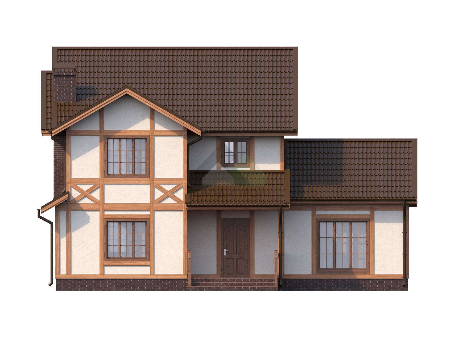 Коттедж каркасный С-195 КР «Велюр»