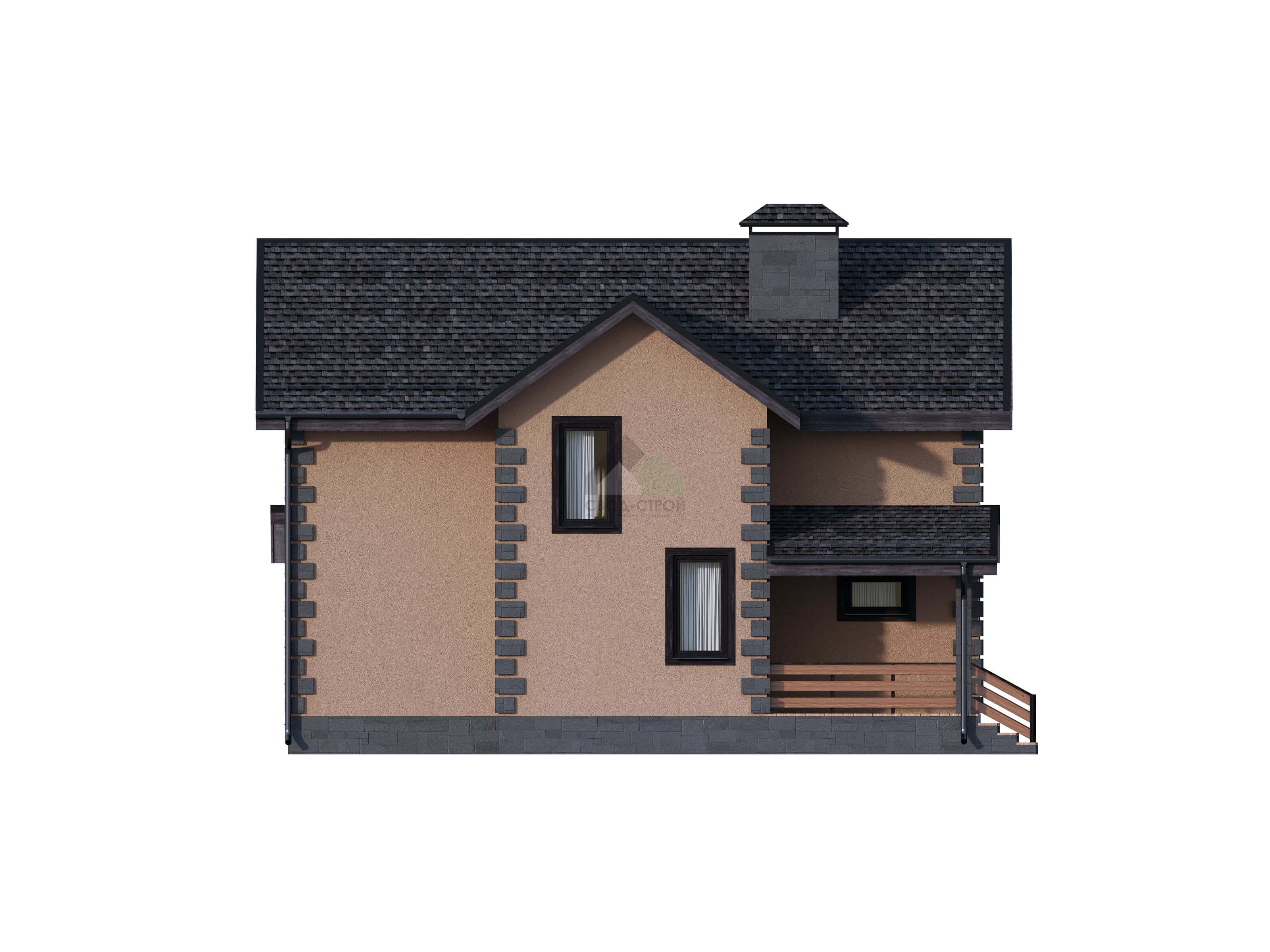 Дом из газобетонных блоков С-185 ГБ «Сиеста»