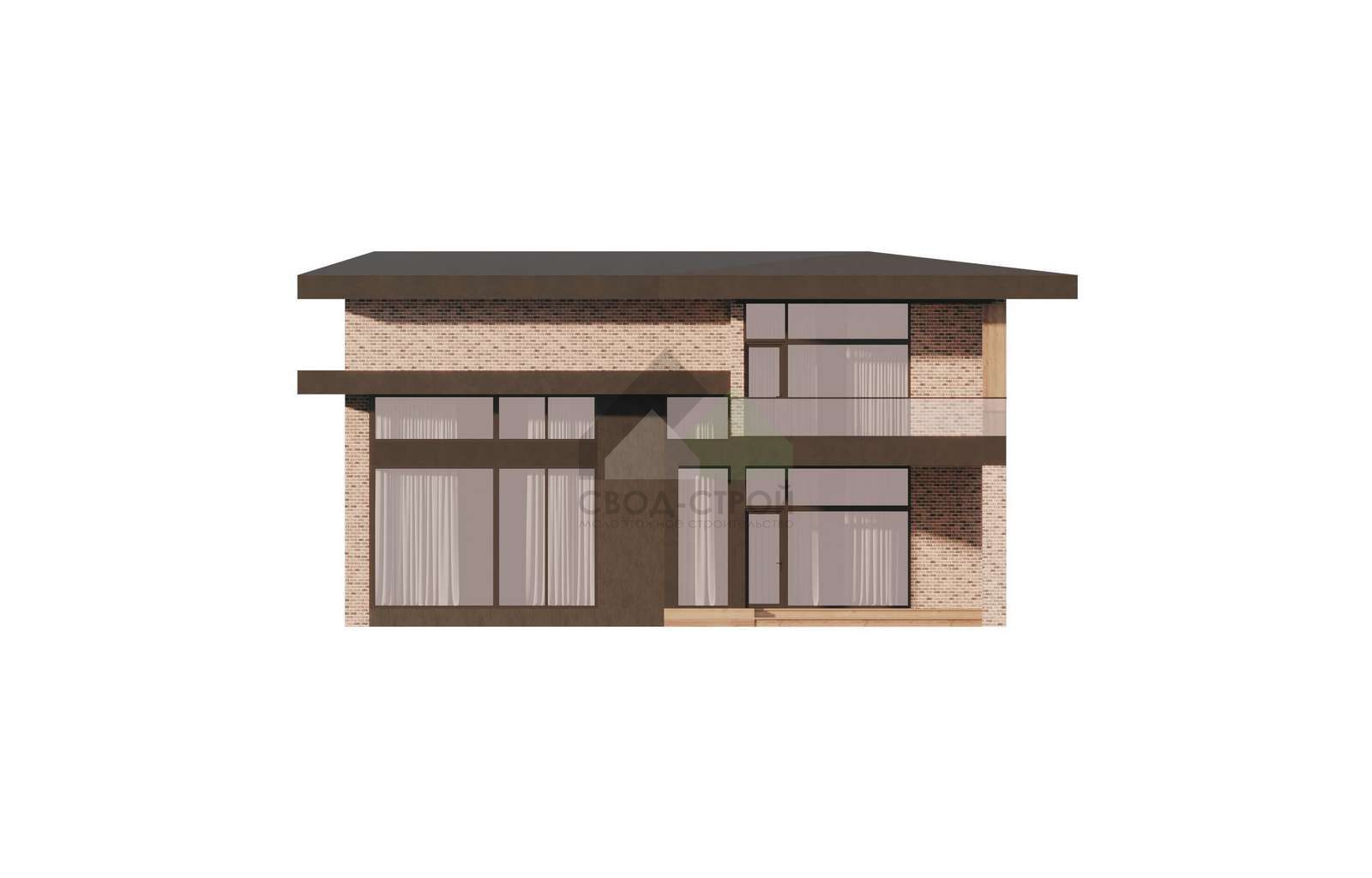 Газобетонный дом с балконом С-402 ГБ «Блеск»