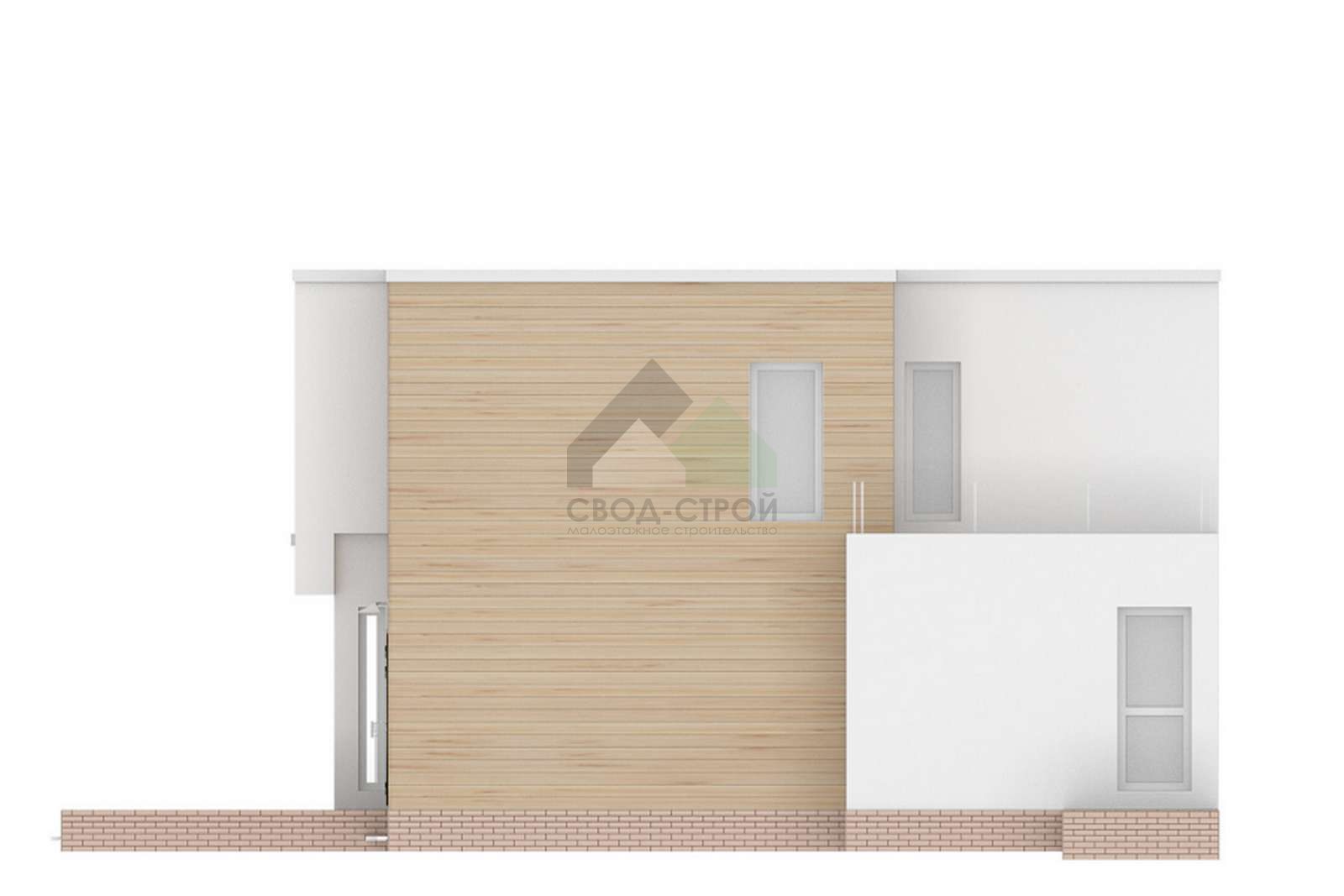 Газобетонный дом с балконом С-265 ГБ «Сидней»