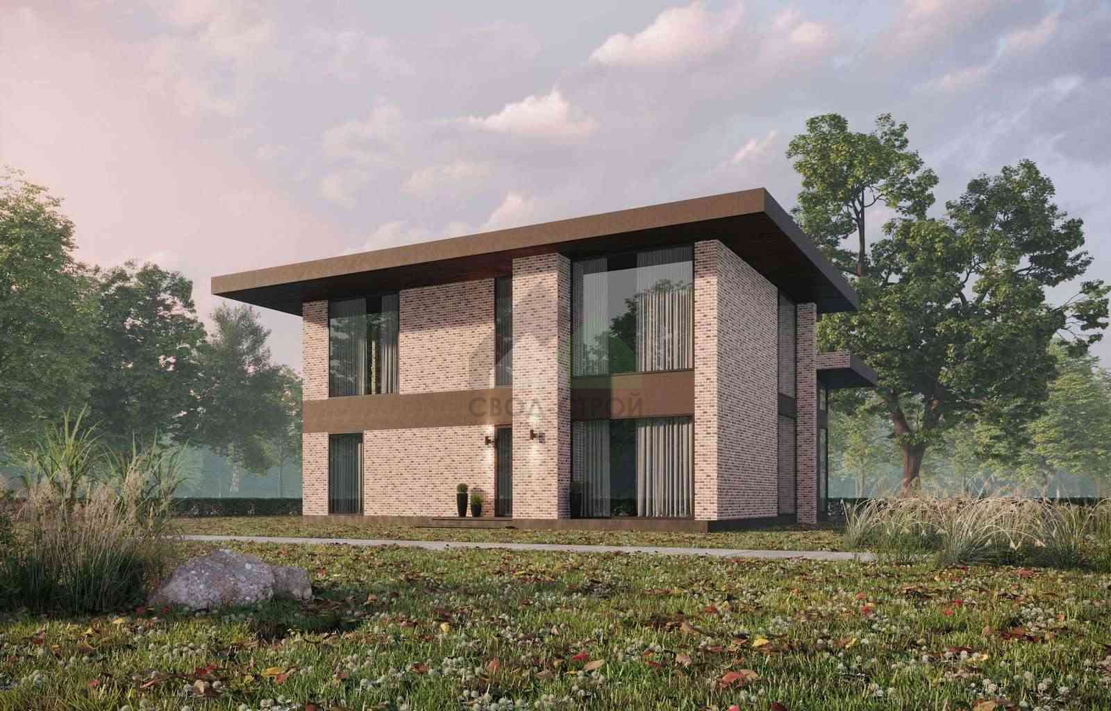 Газобетонный дом с балконом С-402 ГБ «Блеск»