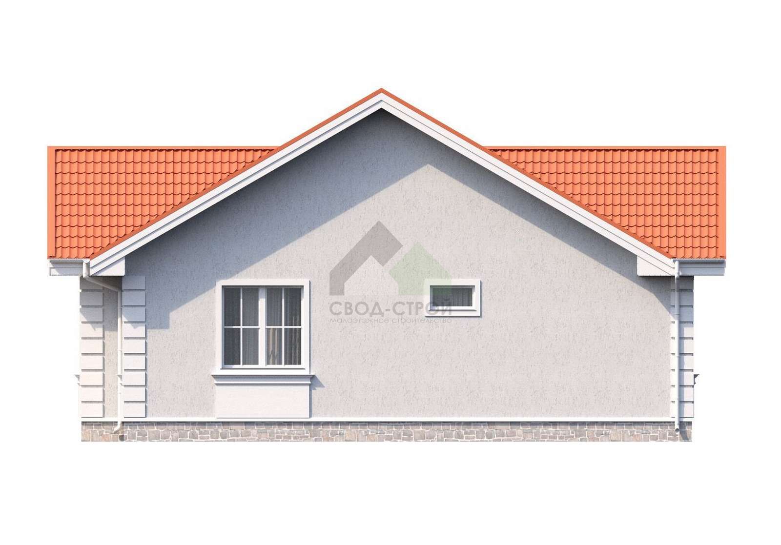 Дом из газобетонных блоков С-141 ГБ «Бельгия»
