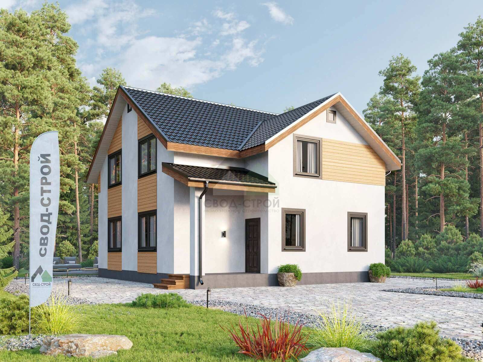 Деревянный дом С-218 КР «Австрия»