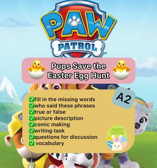 Paw Patrol - Pups save the Easter Egg Hunt (A1-A2)