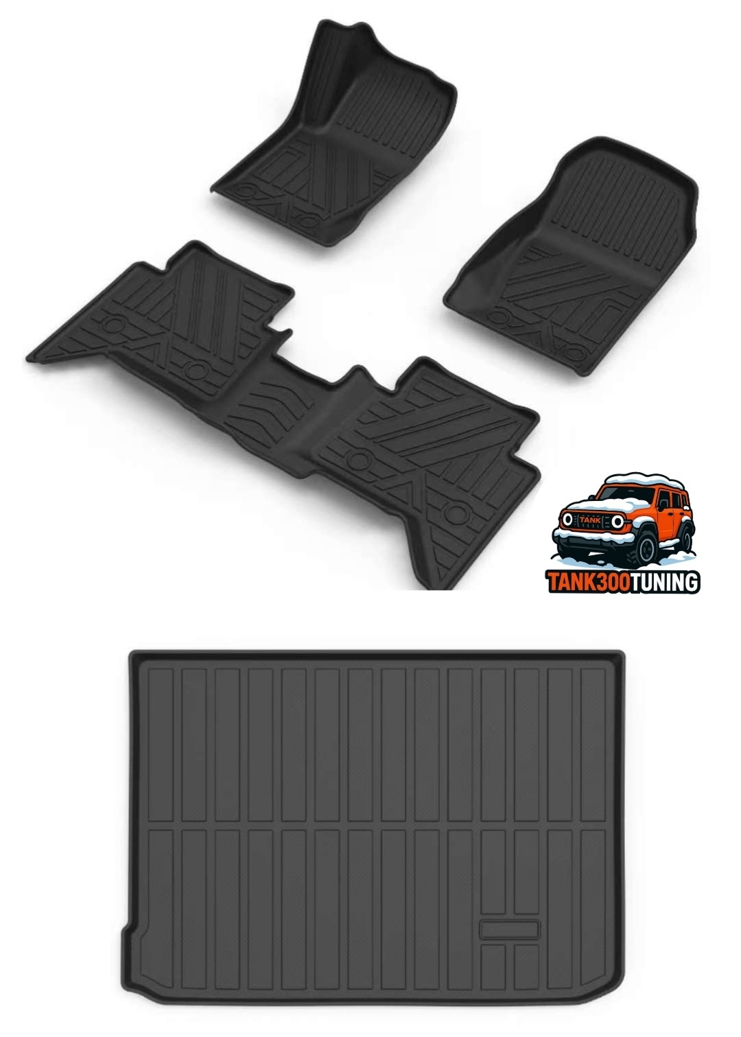 Tank 300 Комплект ковров GA из TPE: Салон + багажник 3