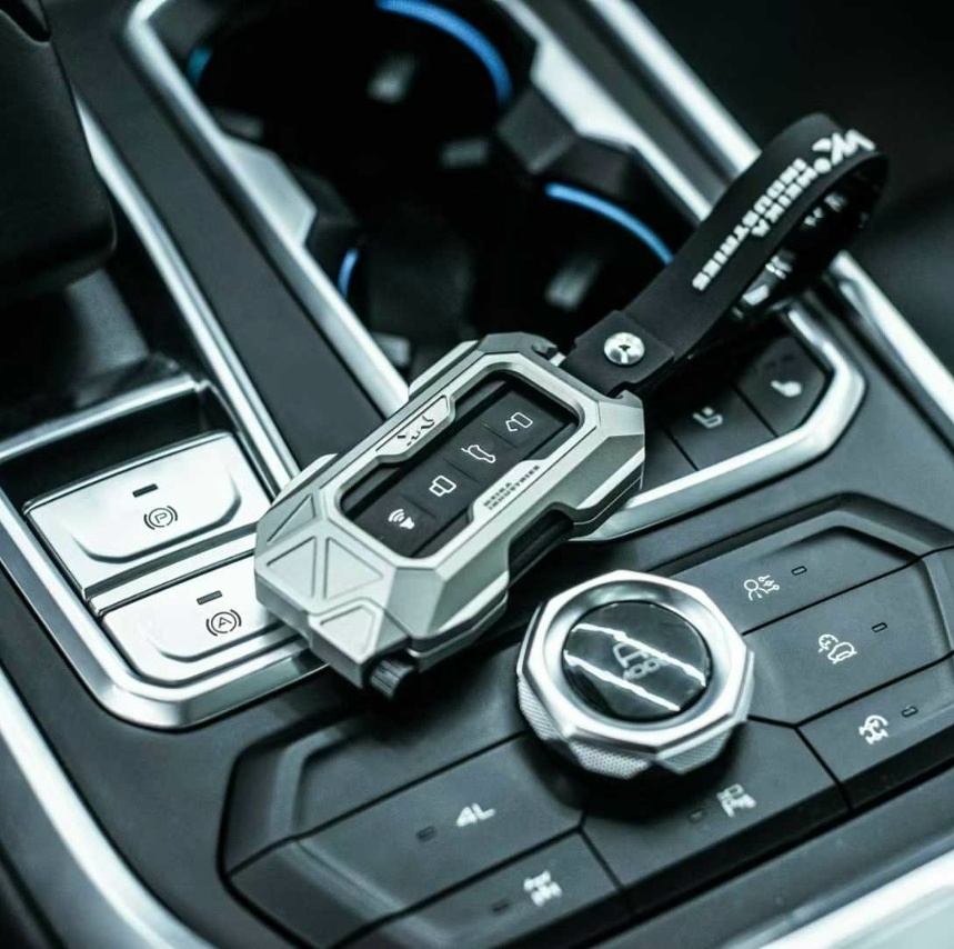 Чехол Meika на смарт ключ Tank 300/400/500/700 серебристый 6