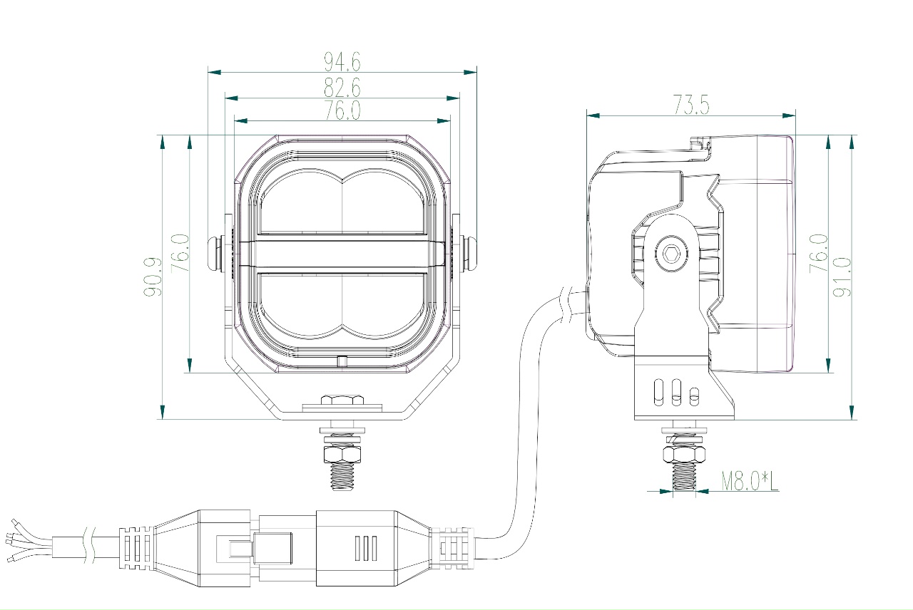 Светодиодные фонари Sammoon Mars 318Х-3D 3