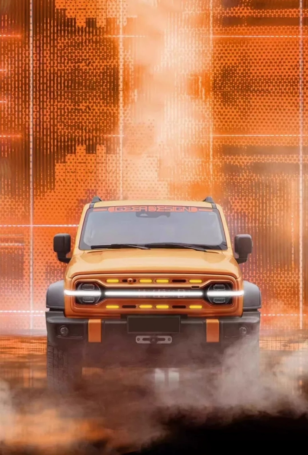 Tank 300 Решетка радиатора Geea Design с LED подсветкой и 4 диодами 5