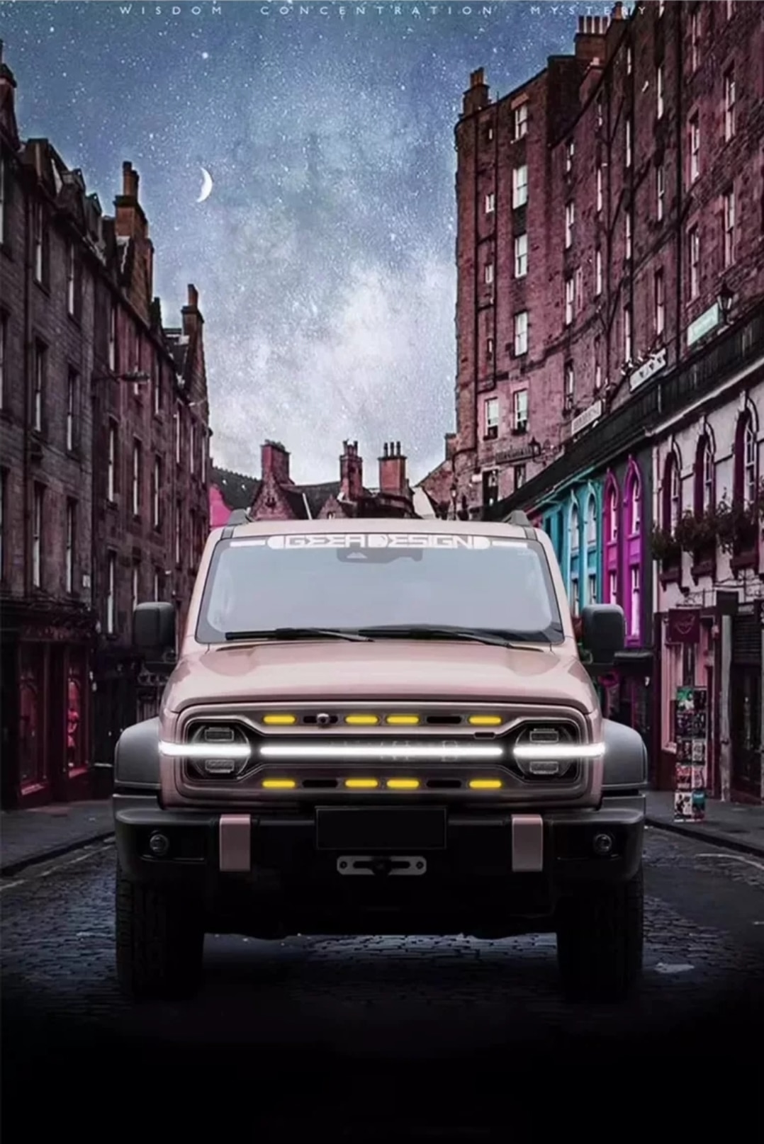 Tank 300 Решетка радиатора Geea Design с LED подсветкой и 4 диодами 8