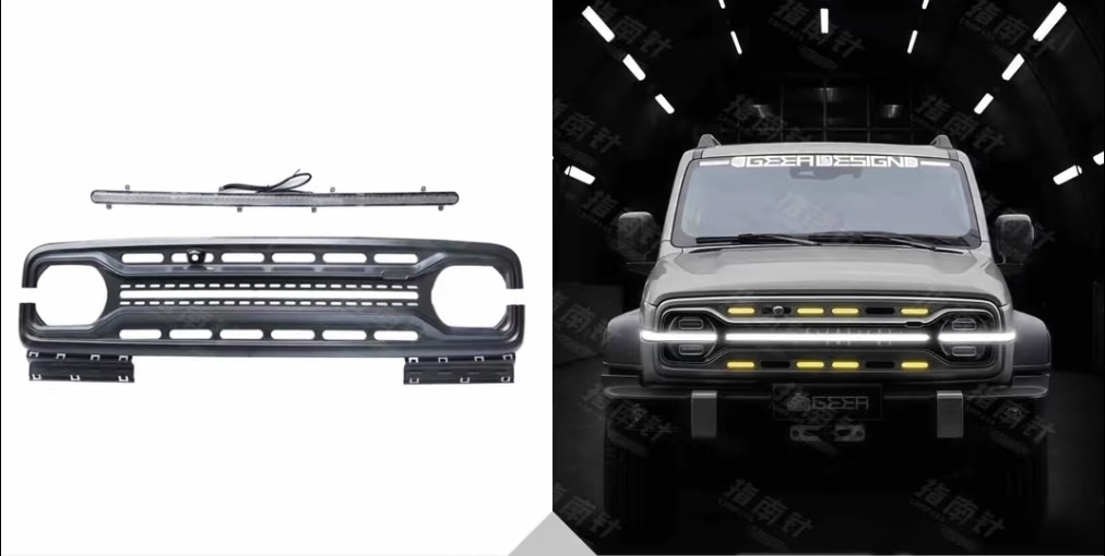 Tank 300 Решетка радиатора Geea Design с LED подсветкой и 4 диодами 14