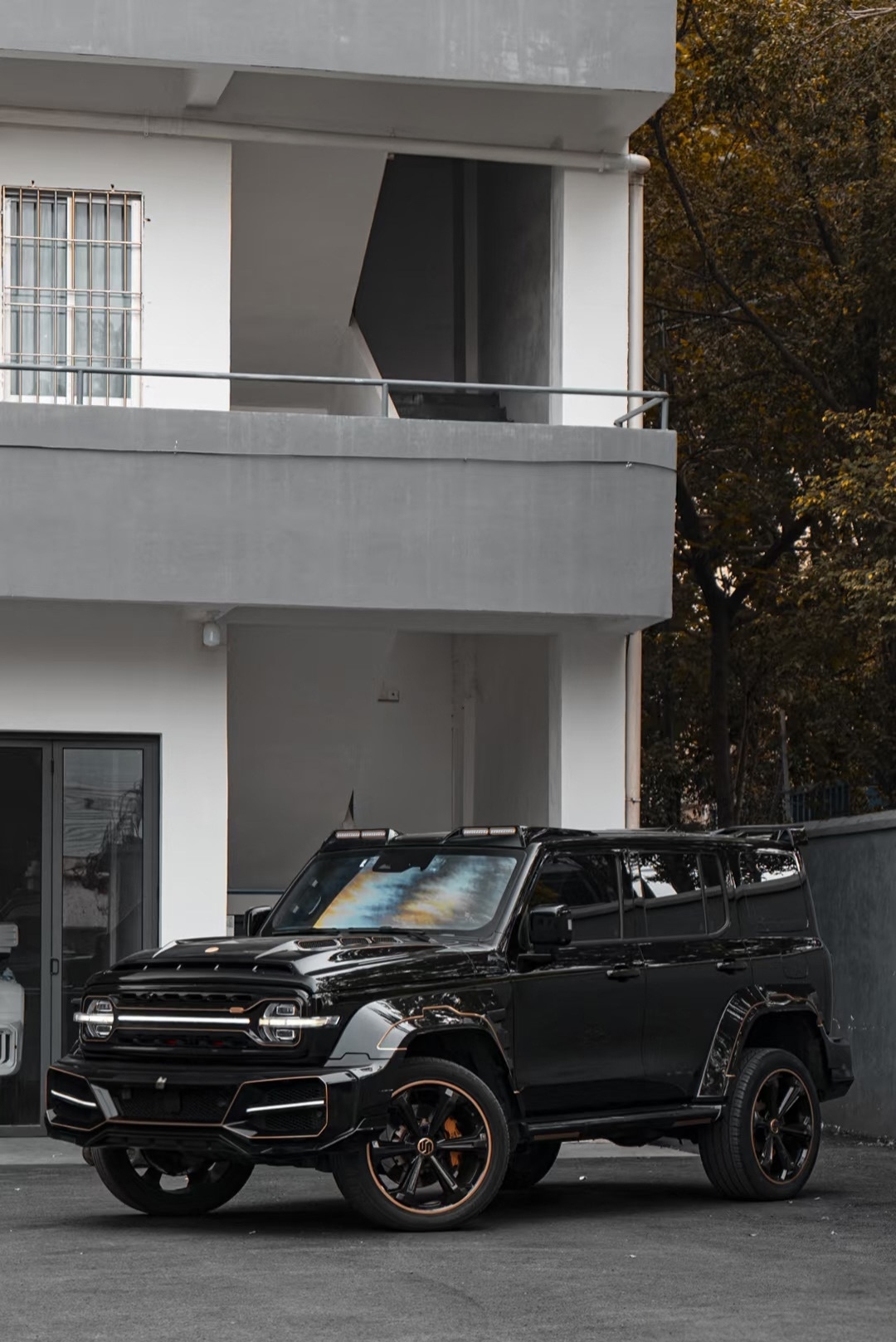 Tank 300 Решетка радиатора Geea Design с LED подсветкой и 4 диодами 10