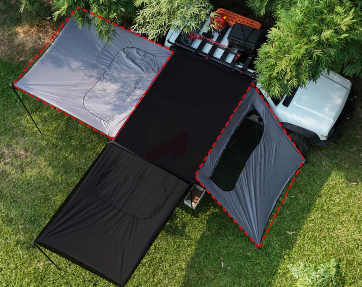 Комплект из 2 боковых шторок для маркизы Winbo