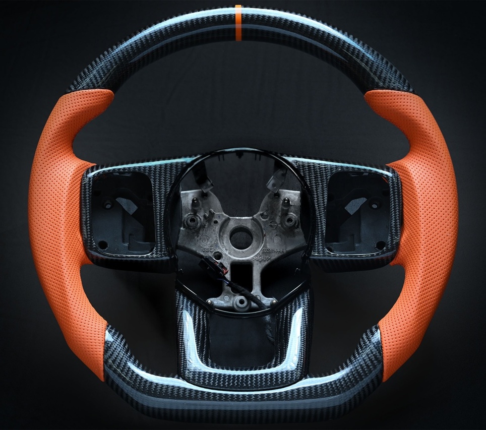 Tank 300 Руль карбоновый с функцией подогрева черно-оранжевый 4