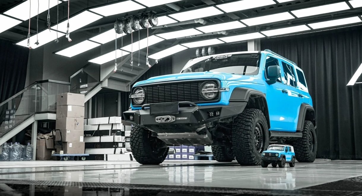 Tank 300 Комплект из 8 диодных огней в решетку радиатора TopFire белый свет 6