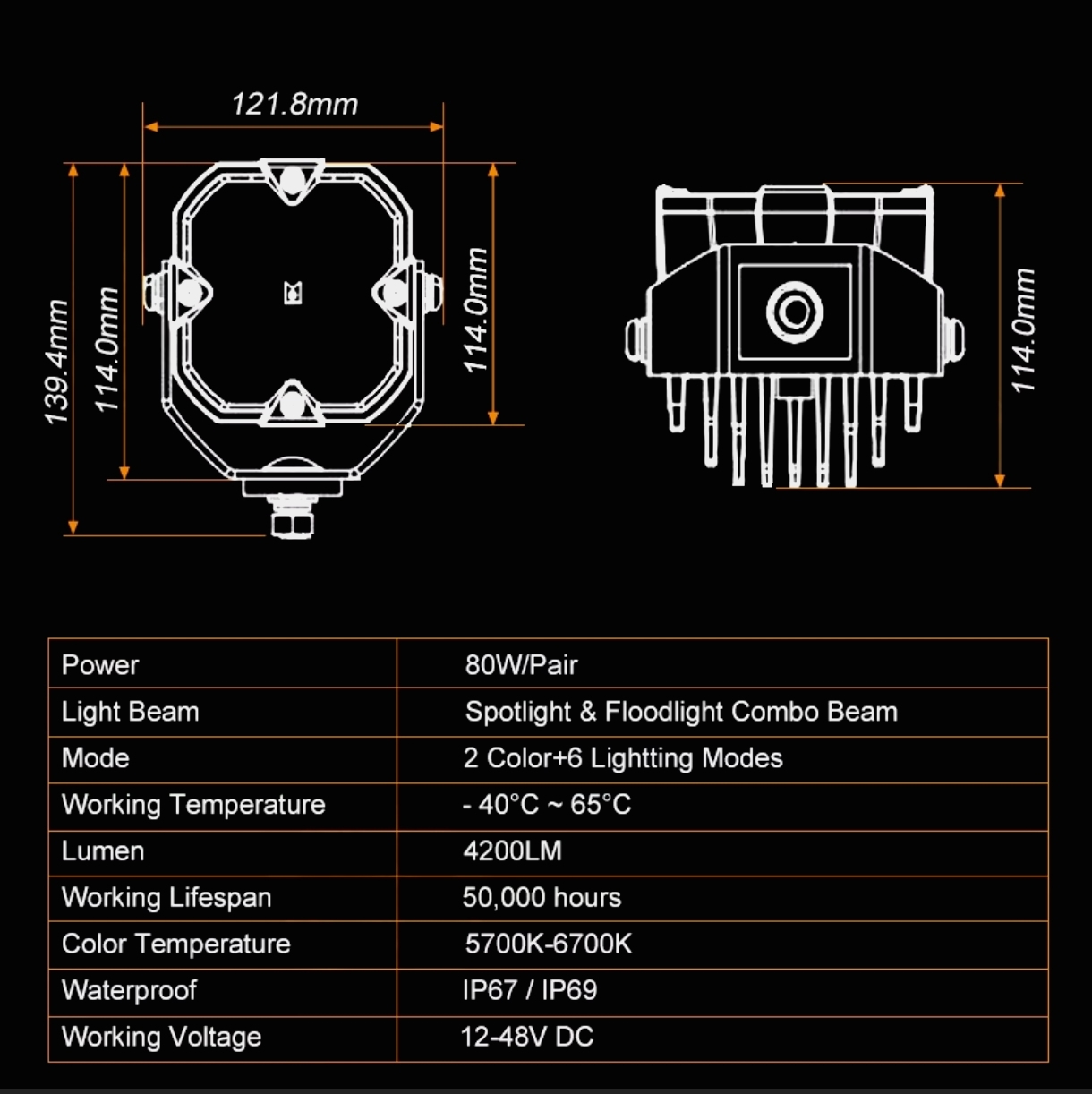Tank 300 Дополнительный свет Sammoon 2 фары комплект 5