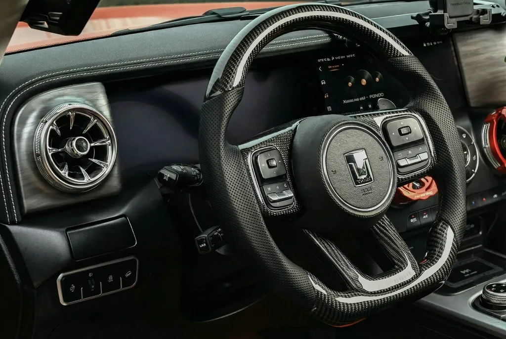 Tank 300 Руль карбоновый с функцией подогрева черный  3