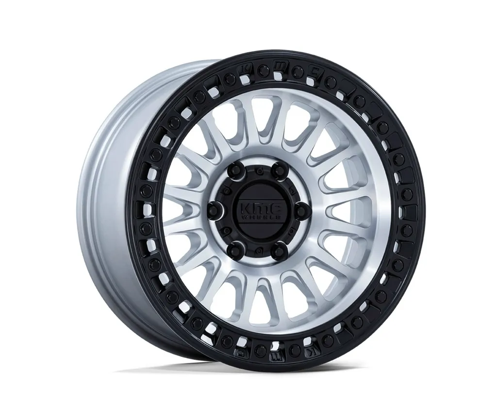 Колёсный диск KMC KM 552 IMS 18x9j" 6×139.7 серебристый с черным ободом 3