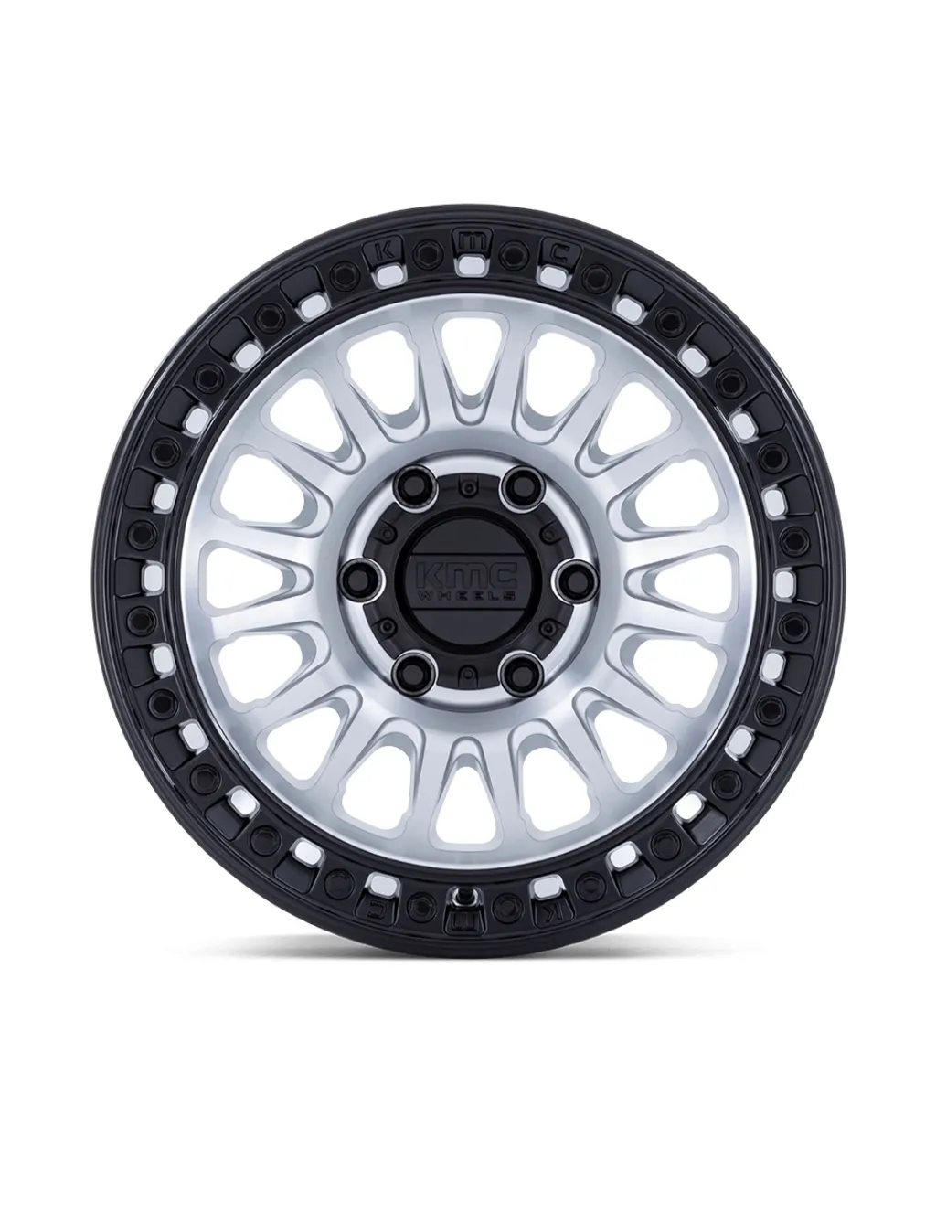 Колёсный диск KMC KM 552 IMS 18x9j" 6×139.7 серебристый с черным ободом