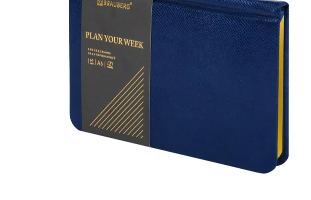 Еженедельник недатированный МАЛЫЙ ФОРМАТ 95155 мм, А6, BRAUBERG «Iguana», под кожу, 64 л