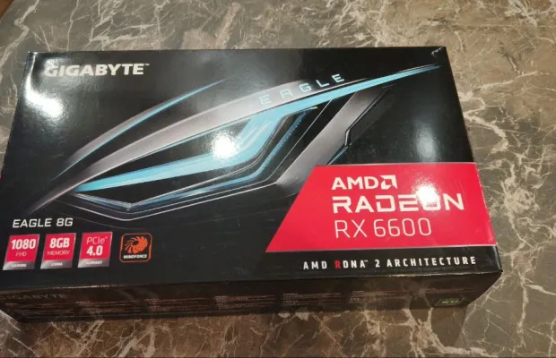 Продаётся видеокарта gigabyte radeon rx 6600 eagle 8gc