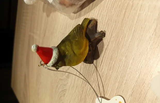 Фигурка птички для ёлки