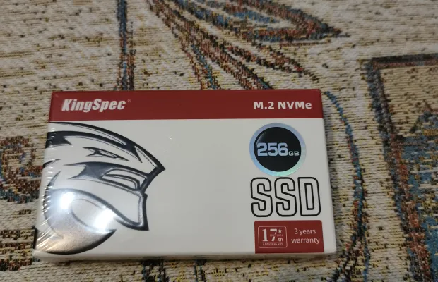 Новый SSD-накопитель KingSpec 256GB M.2 NVMe